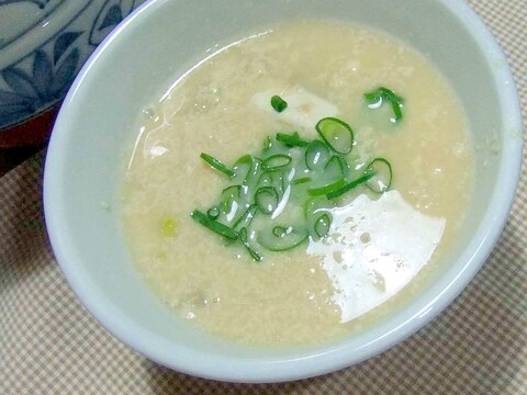 豆乳味噌で白菜スープ